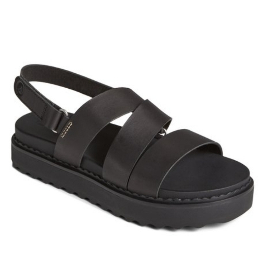 NWOB Leather Women's Sperry Cami Flatform Size 9
